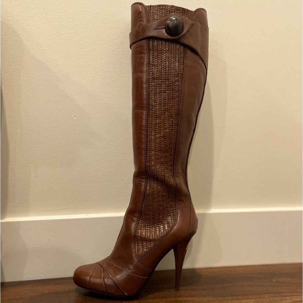 Authentic Miu Miu used- size 36 cognac brown